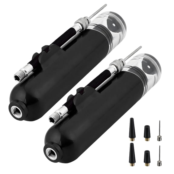 BESTSKY 9Pcs Manual Balloon Pumps – Air Pump for Balloons with Included Air Hose and Adapter Nozzle, Perfect for All Kinds of Party Decorations, 1.50x1.50x5.91 In, Black