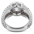 thumbnail image 2 of Halo Diamond Split Shank Engagement Ring 14K White Gold Over 2.1 Ct Diamond, 2 of 2