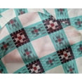 thumbnail image 4 of oneOone Silk Tabby Fabric Check Ikat Fabric Prints By Yard 42 Inch Wide, 4 of 4