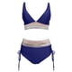 thumbnail image 3 of WILLBEST conjunto de Bikini de Cintura Alta para Mujer, Traje de Baño de Dos Piezas con Cordón y Bloques de Color, 3 of 4