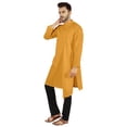 thumbnail image 3 of Atasi Indian Designer Kurta For Mens Party Wear Solid Color Ethnic Long Shirt, 3 of 7