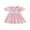 Pink, variant on RUINIXCW Kids Toddler Baby Girl Halloween Dress Outfit Baby Little Girl Summer Fall Dress Ghost Embroidery Peter Pan Collar Short Sleeve Striped Dress