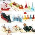 thumbnail image 2 of Tarjeta de cumpleaños emergente 3D, tarjetas de invitación en miniatura, tarjetas de visita de atracciones mundiales, regalos para niños, tarjeta de felicitación, postal turístico, 2 of 5