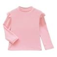 thumbnail image 3 of Girls Thermal Shirt Pink Boys Fall Long Sleeve Shirts Girls Turtle Neck Basic Tops Fall Tops 4-5 Years Shirts Boys, 3 of 3