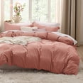 thumbnail image 1 of Juego de fundas de edredón Bedsure Pink Clay Queen Size, 3 piezas, 1 of 9