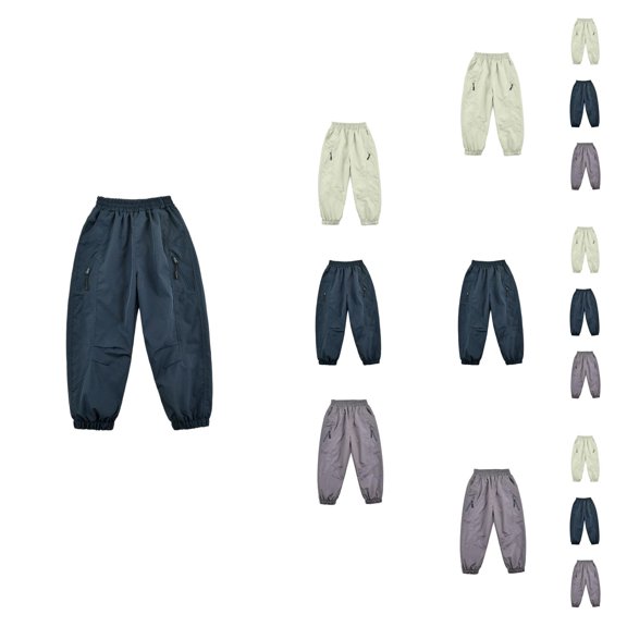Boys Fashion Boys Pants All-Weather Windproof Rain Softshell Thermal Trousers for Outdoor Hiking Skiing Kids Sports Winter Casual