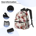 thumbnail image 5 of Wukai Rose Flowers Versatile Backpack:Spacious,Organized,Comfortable,Ideal for Travel and Everyday Use with Multiple Pockets and Padded Straps, 5 of 8