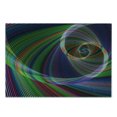 thumbnail image 3 of Fractal Cutting Board, Spiral Digital Background Energy Motion Swirl Modern Illustration, Decorative Tempered Glass Cutting and Serving Board, Small Size, Green Purple, by Ambesonne, 3 of 5
