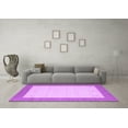thumbnail image 3 of Ahgly Company Indoor Rectangle Solid Purple Modern Area Rugs, 8' x 10', 3 of 4