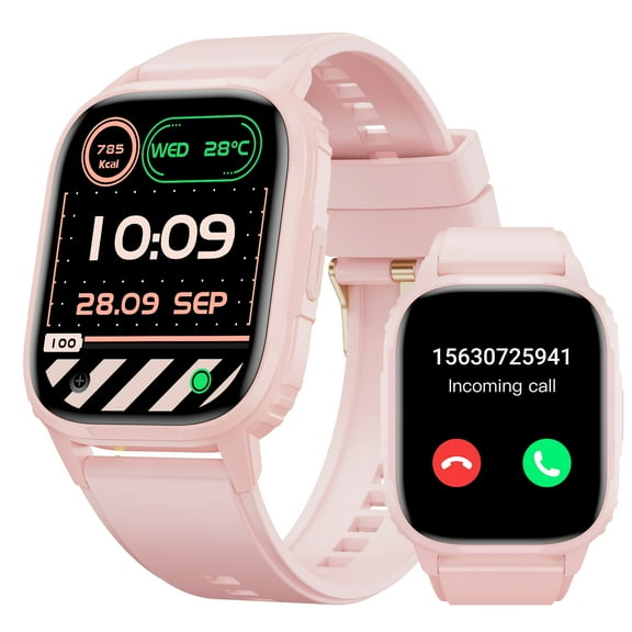 Smart Watch(Answer/Make Call),2.01" Touch Screen Smartwatch for Android and iOS Phones,IP68 Waterproof for Men and Women