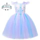 thumbnail image 3 of Vestido de tutú de princesa Elsa para niñas, fiesta de carnaval de Halloween, vestidos de tul brillantes, disfraz de reina de las nieves, ropa elegante para niños, 3 of 5