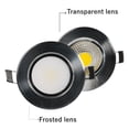 thumbnail image 5 of Focos LED antideslumbrantes regulables AC220V 110V Foco de techo LED empotrado de aluminio COB Lámpara de techo, 5 of 5