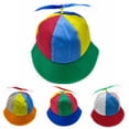 thumbnail image 3 of Gorra de pescador con hélice desmontable, para exteriores, para hombre, para padres e hijos, con forma de libélula de bambú, 3 of 6