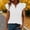 *White, variant on ClodeEU Women’s V Neck Puff Short Sleeve T Shirt with Button ,Casual Solid Color Top Army Green,Women's Plus L
