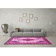 thumbnail image 3 of Ahgly Company Indoor Square Persian Pink Traditional Area Rugs, 3' Square, 3 of 4