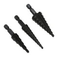 thumbnail image 2 of Step Drill Bit Set, Hex Handle Step Drill Bit Cut Quickly High Polishing Non Slip  For Metal, 2 of 8
