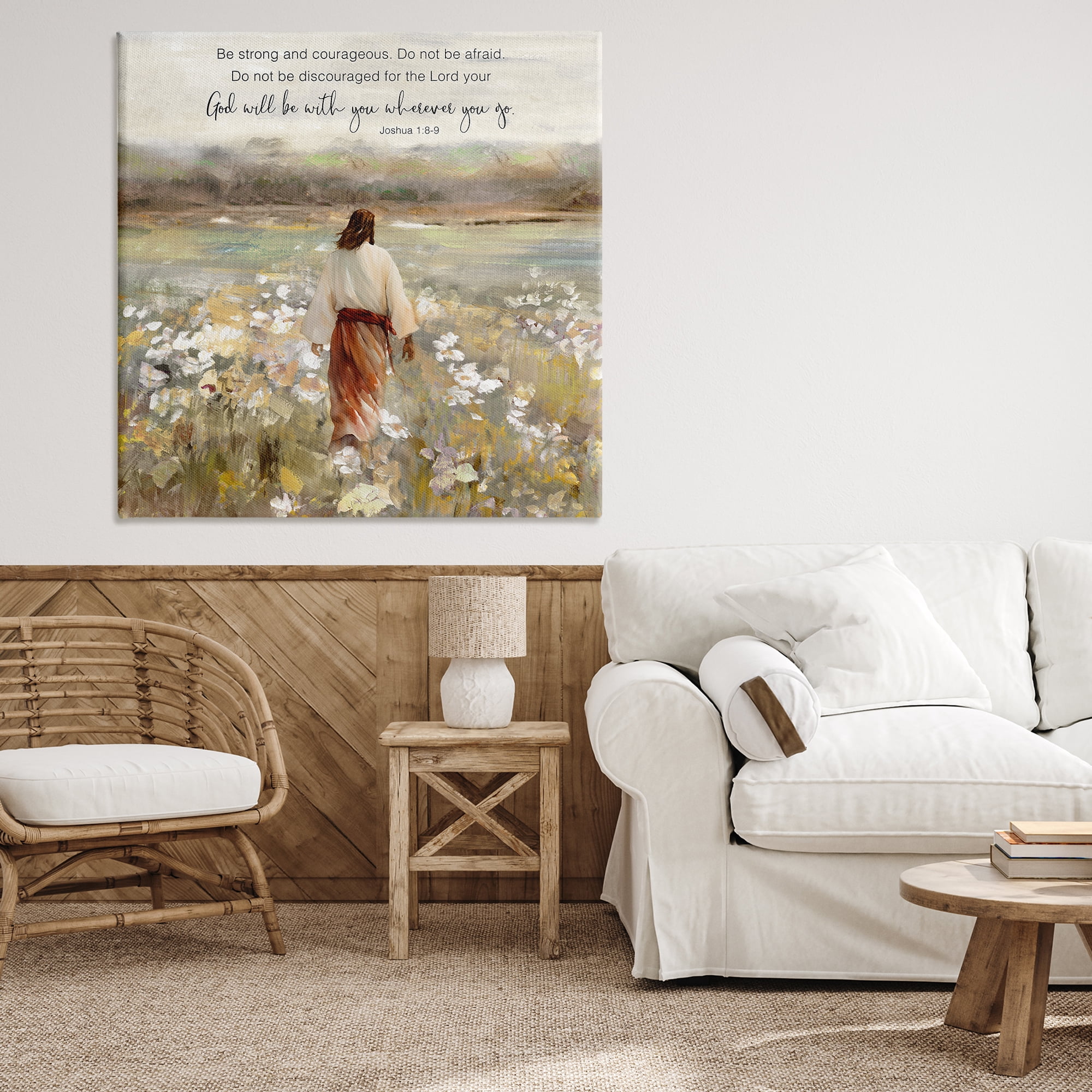 Stupell Industries God With You Wherever Canvas Wall Art, design by Sally Swatland