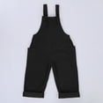 thumbnail image 6 of Bigetiay Little Girls Summer Jumpsuits Casual School Romper Black Suspenders with Pockets Spring Summer Romper Girls Summer Clothes Size 4-5 Years, 6 of 9