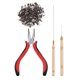 thumbnail image 1 of Extensiones de cabello Sunnimix 500x Herramientas de Alicates gancho 4 #, 1 of 7