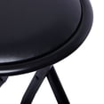 thumbnail image 6 of Homy Casa 2-Pack Folding Round Stool Chairs for Kitchen, Party, or Extra Seating, Black, 6 of 8