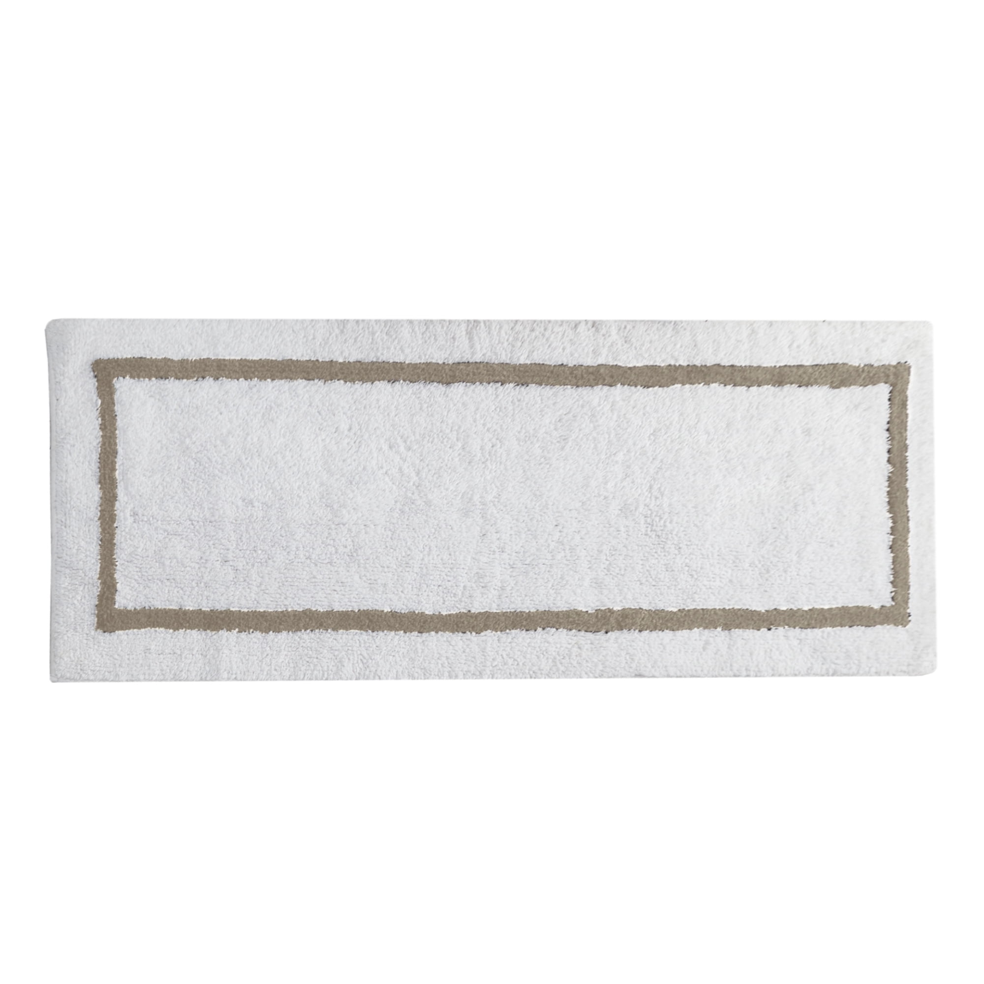 Modern Threads Geometric Taupe Cotton Rug Runner, 2' x 5'