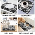 thumbnail image 4 of Coffee Drying Mat XL, 19.5x12in Diatom Mud Kitchen Counter Mat, Crafted for Perfect Drying of Dishes, Utensils, Pots and Pans, 4 of 7