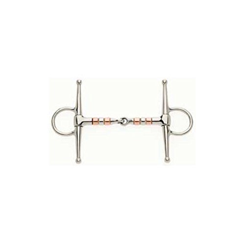 Full Cheek Snaffle with Copper Rollers Bits with Rollers Full Cheek 5.5