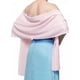 thumbnail image 1 of Chal de gasa de color sólido Vestido de noche Bufanda Cheongsam de boda con protector solar Satén Monocromo Chal largo (Rosa claro), 1 of 5