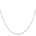 thumbnail image 3 of 14K White Gold Spiga Wheat Chain Necklace 14 inch .8 mm Diamond-cut Parisian with Lobster Clasp 0.8, 3 of 5