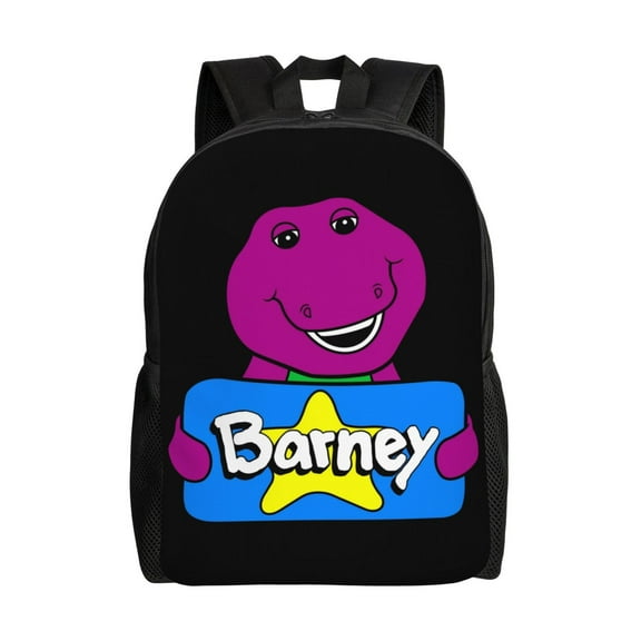 Barney Backpack Lightweight Daypack Large Capacity Travel Work School Back Pack Novelty Backpacks Laptop Bag
