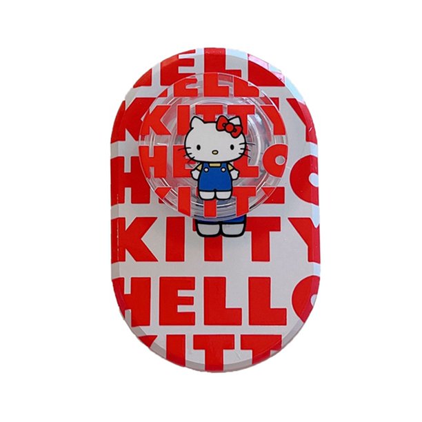 Soporte De Teléfono Kickstand Lindo Dibujo Animado Hello Kitty Creativo Atracción Magnética Para El Móvil Desnudo Magsafe Caso Tableta Plegable Anti-Caída PC