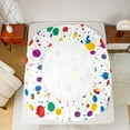 thumbnail image 5 of Feelyou Modern Polkadots Twin Sheet Sets, Art Watercolor Bedding, 3 Pieces, 5 of 7