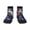 3 Black, variant on Colorful Haired White Horse Pattern Quarter Crew Socks,Toe Seamed Ankle Socks,Cotton Cushioned Breathable Athletic Crew Sports Socks