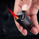 thumbnail image 3 of Encendedor de Metal Turbo Jet a prueba de viento para hombres, encendedor de cigarrillos recargable de Gas butano, llama roja, regalo, nuevo, 3 of 4