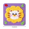thumbnail image 2 of Arts & Crafts DIY Embroidery Doll Set Kids Sewing Kit Cartoon Animal Projects Hands On Activities Yarn Board Stickers Crafts 1pc, 2 of 3