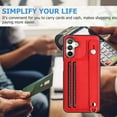 thumbnail image 2 of Nalacover Wallet Case for Samsung Galaxy A54 5G, Business PU Leather Unique Design Wristband Kickstand Credit Card Holder Slots Shockproof Scratch Resistant Phone Case for Samsung Galaxy A54 5G,Red, 2 of 6
