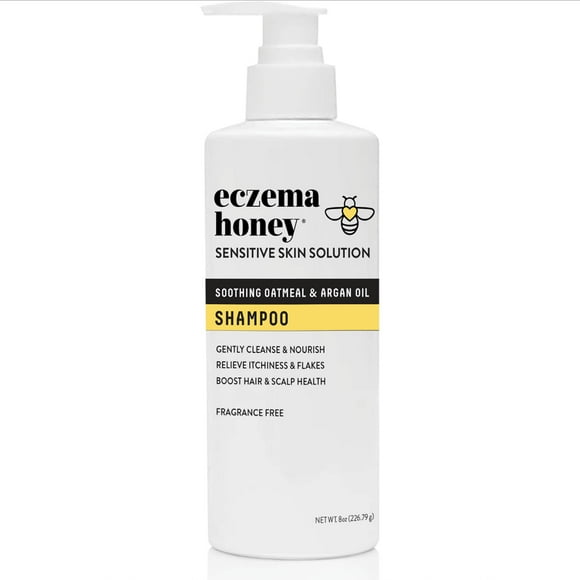 ECZEMA HONEY Nourishing Shampoo - Helps with Psoriasis, Dermatitis, & Flaking - Daily Dandruff Shampoo & Scalp Care - Itchy Scalp Treatment for Men, Women & Kids (8 Oz)