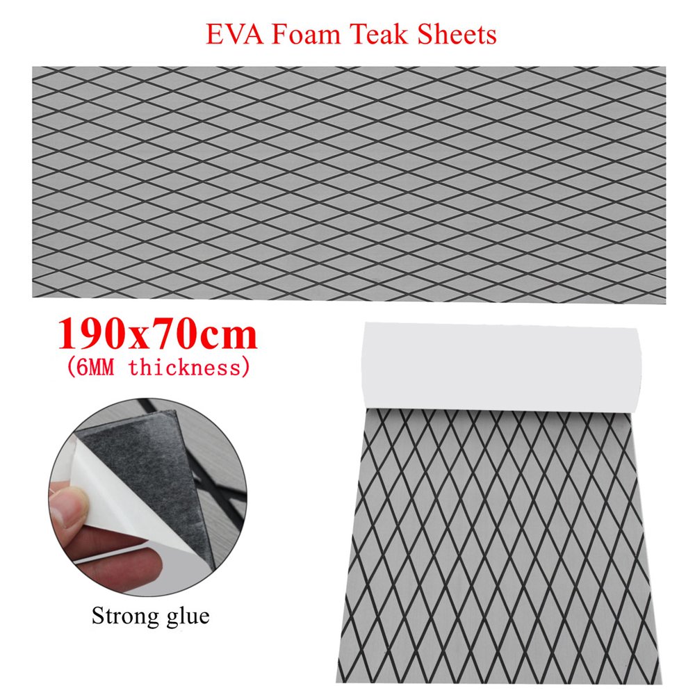 75"x27" Marine Boat Flooring Sheet Decking Teak EVA Foam Yacht Self