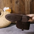 thumbnail image 5 of Brown Ladies Casual Boots With Belt Buckle And Low Heel Design Perfect For Seasonal Outdoor Wear, 5 of 7