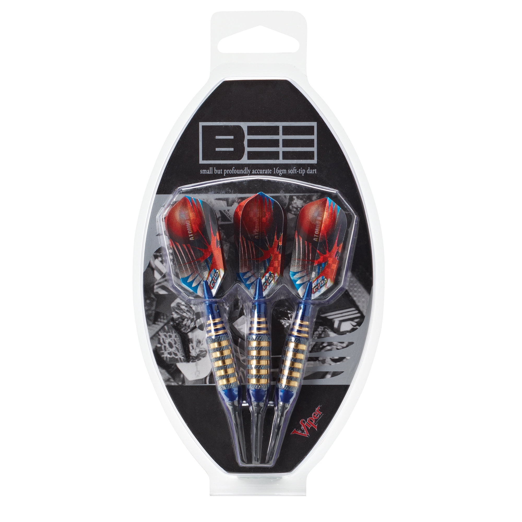 Viper Atomic Bee Soft Tip Dart Set, 16 Grams, Blue