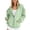Mint Green, variant on Womens Coats Outerwear Winter Women's Casual Color Zip Hood Long Sleeve Pocket Jacket Blouse