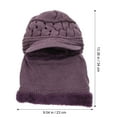 thumbnail image 2 of CIMAXIC 1Set Thermal Hat with Integrated Mask and Scarf for Cycling Protection, 2 of 8