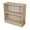 Sonoma Oak, variant on Slide Logic 3 Tier 30"H x 32"W Bookcase with Footer in Sonoma Oak