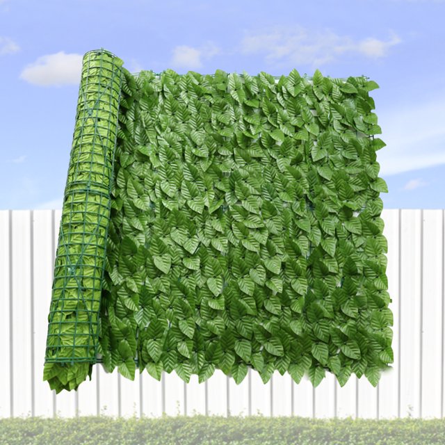 Valla de hoja verde artificial Paisajismo Valla de hoja verde Red Decoración de jardín (E)