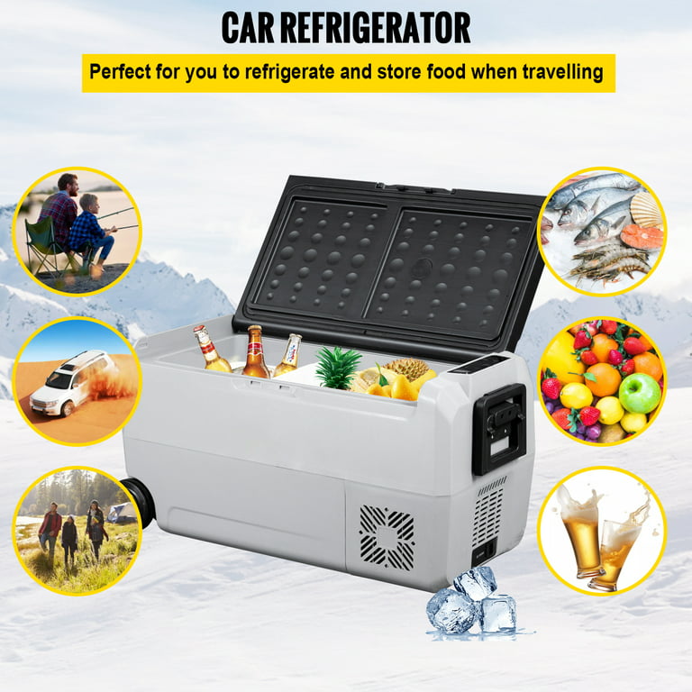 VEVOR 12 Volt Car Refrigerator Portable Freezer 16Qt Truck RV Fridge APP  Control