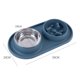 thumbnail image 5 of Comedero lento para perros JAMW Tazón Anti-Bloat Bowls tazón de acero antideslizante azul Sencillez, 5 of 5