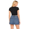 thumbnail image 4 of No Boundaries Denim Mini Skirt, Women's XXS-XXL, 4 of 6