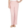 Alfred Dunner Womens Textured Regular Fit Average Length Pant
