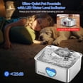 thumbnail image 2 of 15L Stainless Steel Dog Water Fountain with LED Indicator and 5-Stage Filtration for Large Dogs, 2 of 6