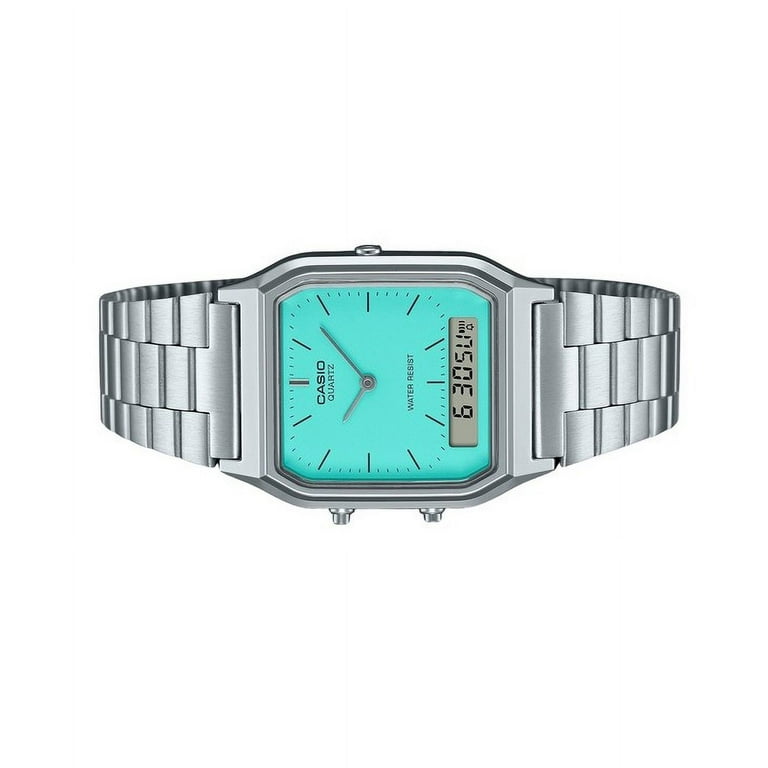 Casio Vintage Analog Digital Blue Dial Quartz AQ-230A-2A2 Casio Vintage Analog Digital Blue Dial Quartz AQ-230A-2A2